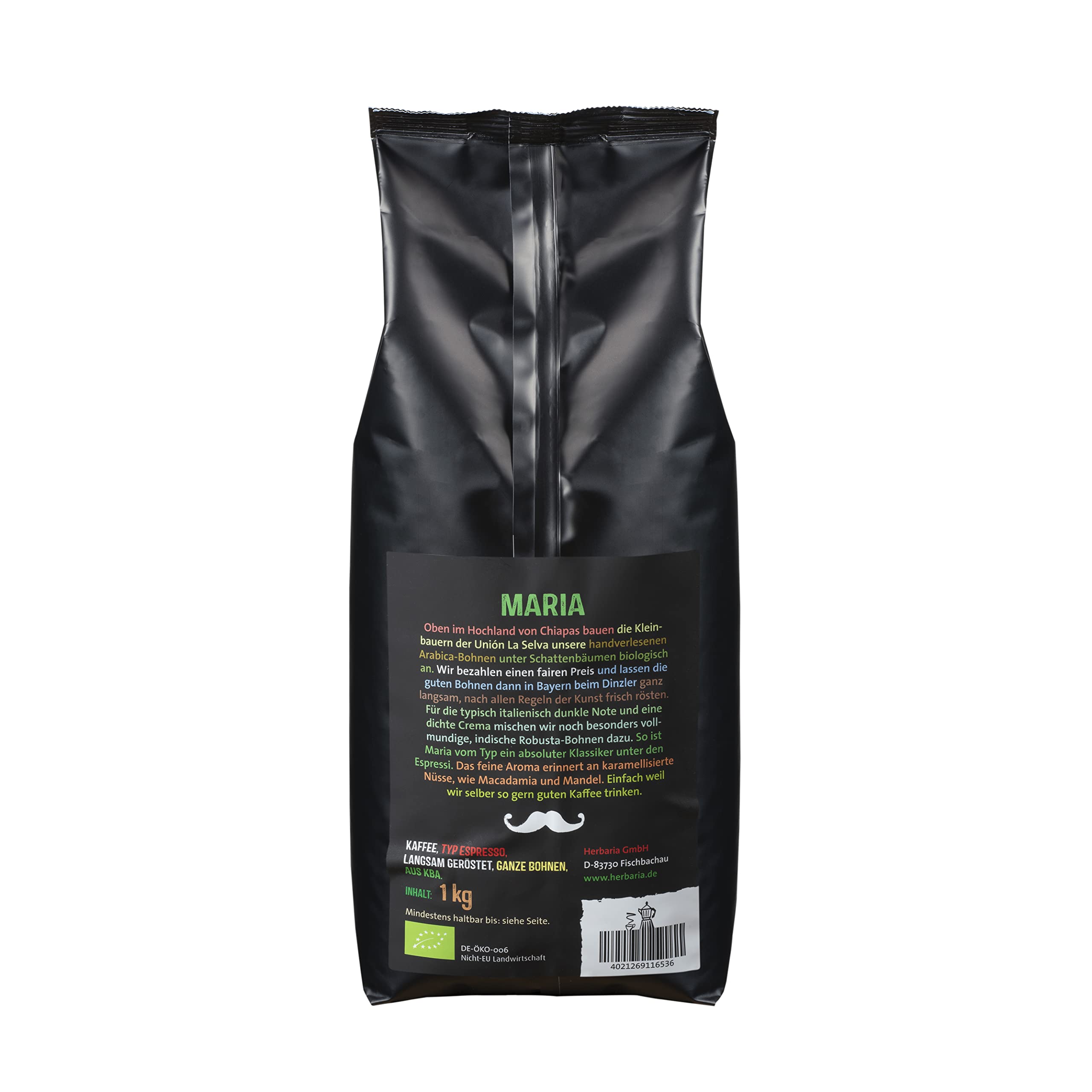 herbaria-maria-espresso-ganze-bohne-1kg-bio image 3