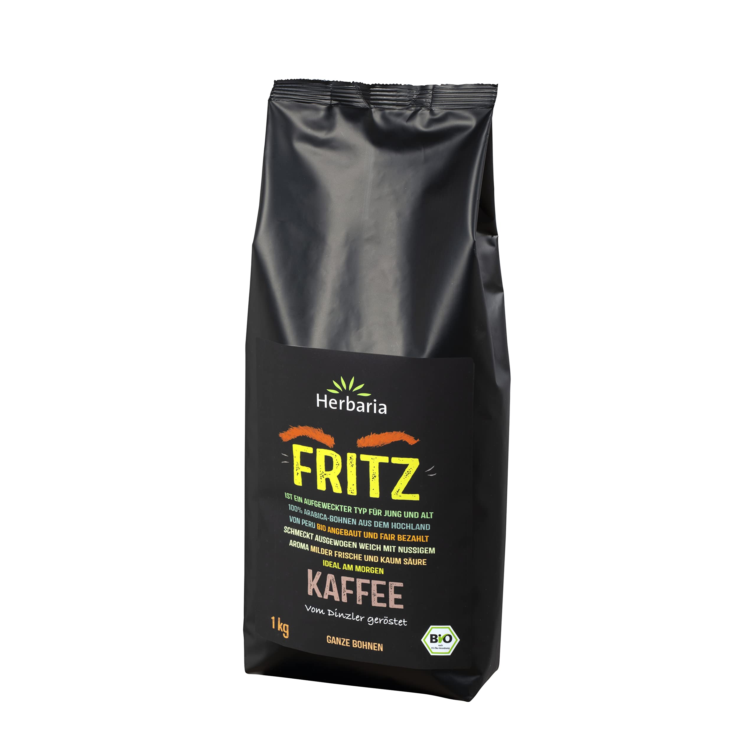 herbaria-fritz-ganze-bohne-bio-kaffeebohnen-1-kg-mild image 2