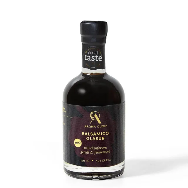 aroma-olymp-bio-balsamico-glasur-250-ml-glasflasche-cremig image 1