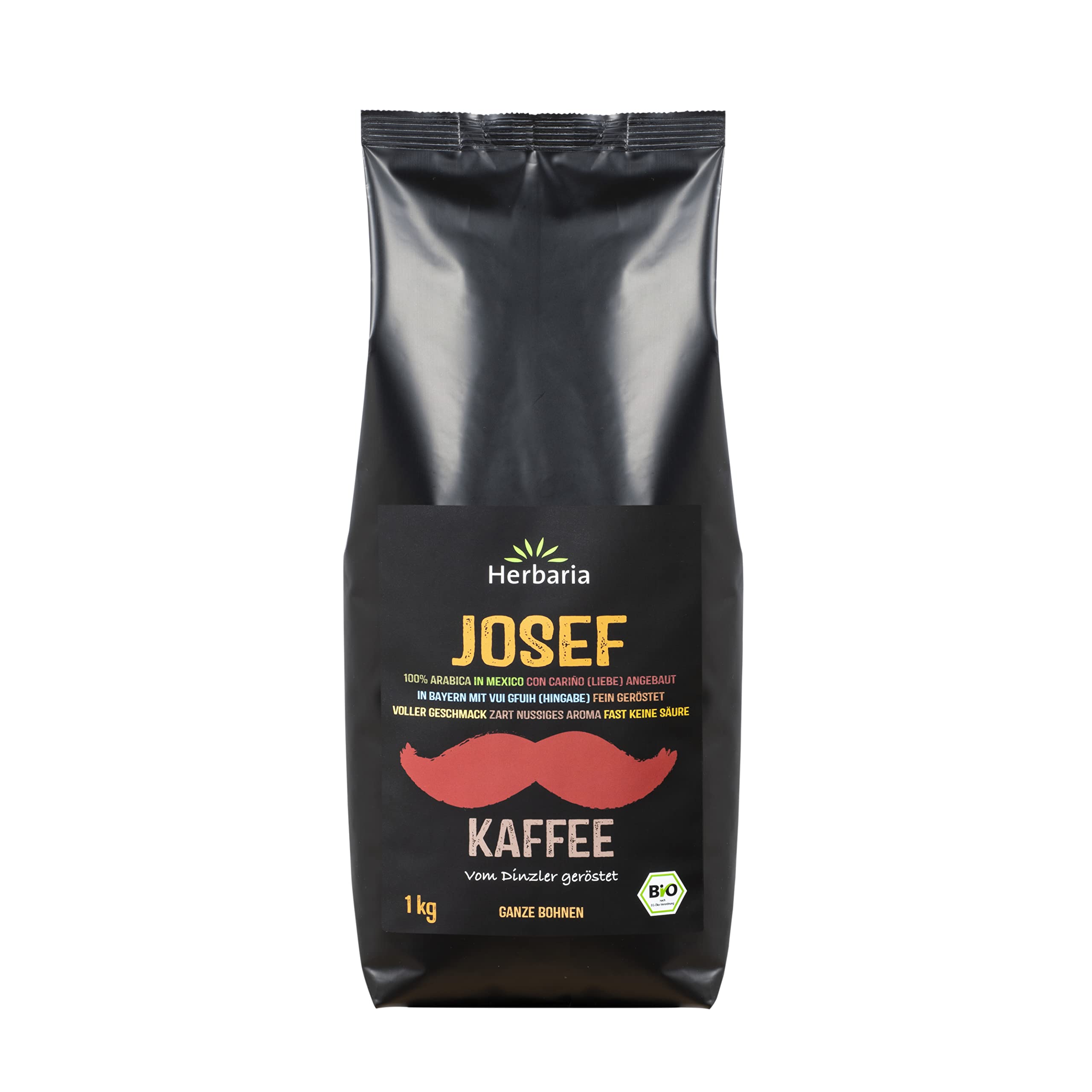 herbaria-josef-bio-kaffeebohnen-1kg-ganze-bohnen-s-urearm image 1