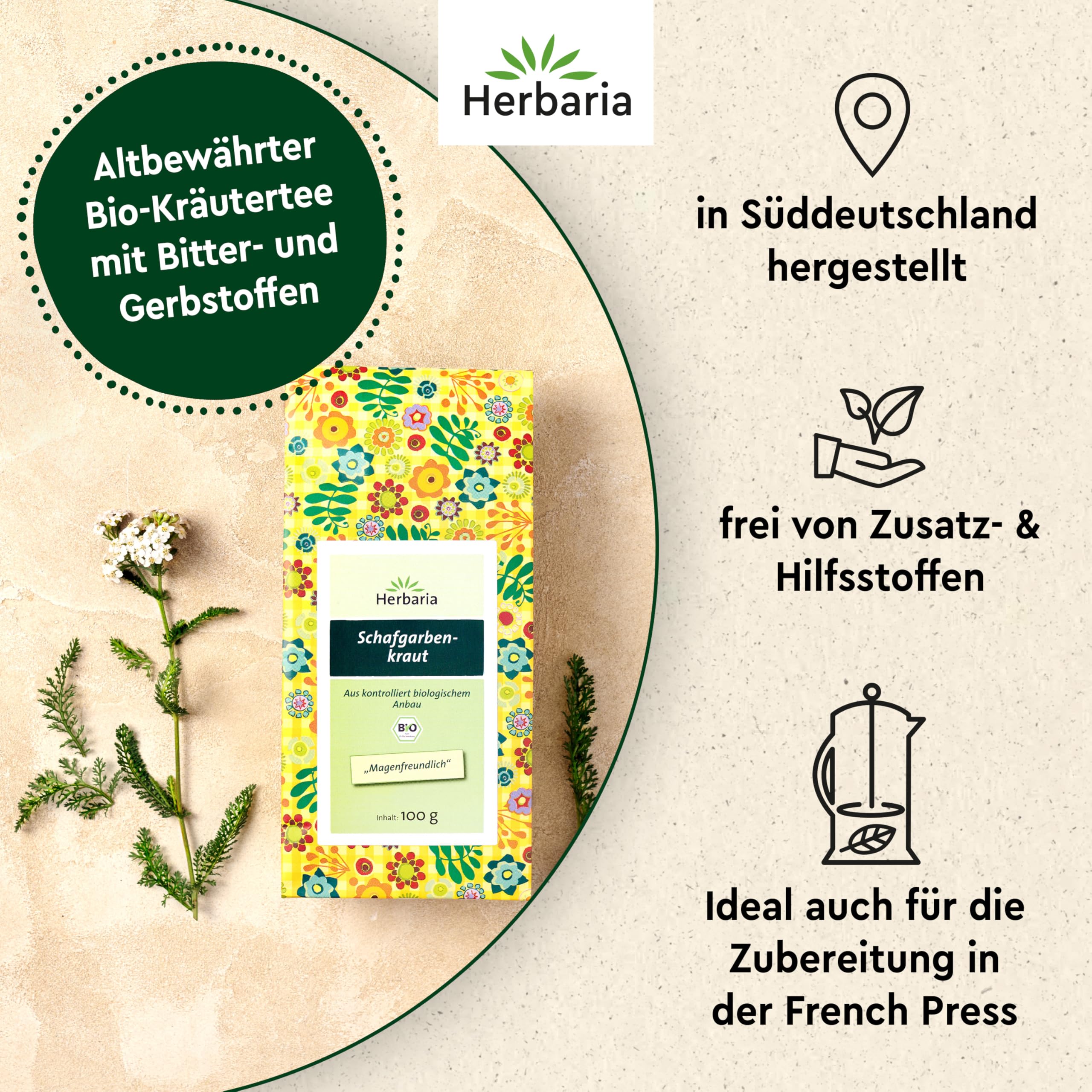 herbaria-schafgarbenkraut-bio-kr-utertee-100g-lose image 4