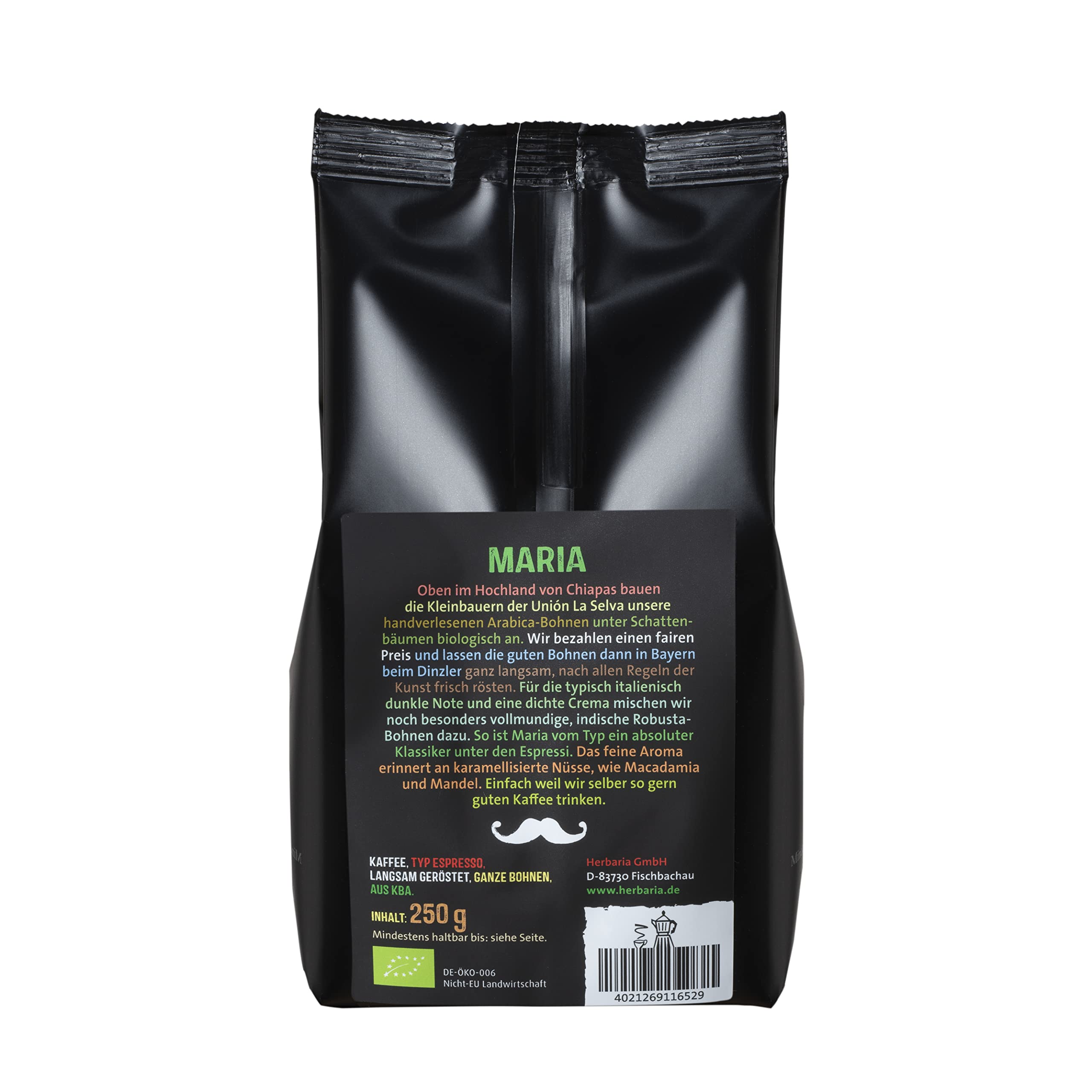 herbaria-maria-bio-espresso-ganze-bohne-6-x-250-g image 3