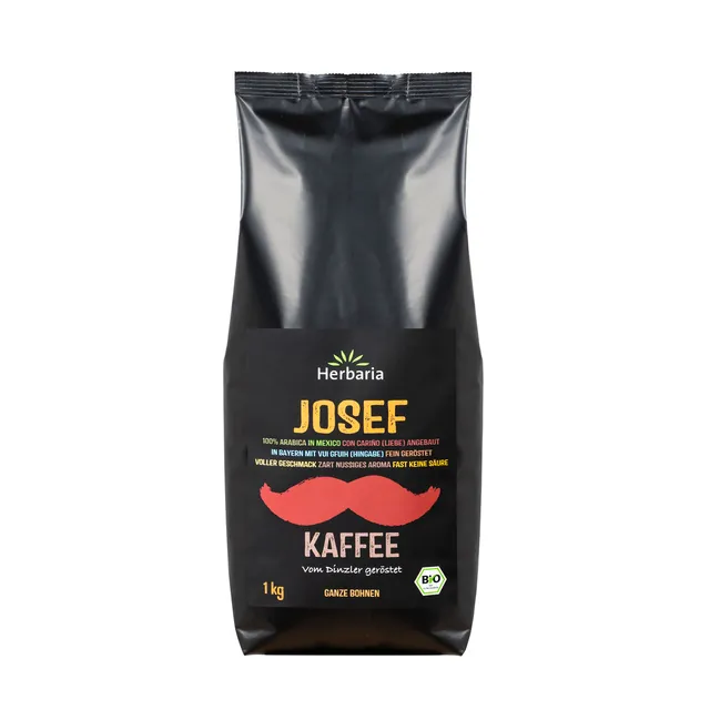 herbaria-josef-bio-kaffeebohnen-1kg-ganze-bohnen-s-urearm image 1