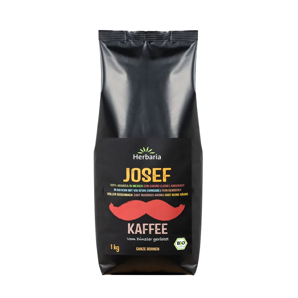 herbaria-josef-bio-kaffeebohnen-1kg-ganze-bohnen-s-urearm image 1