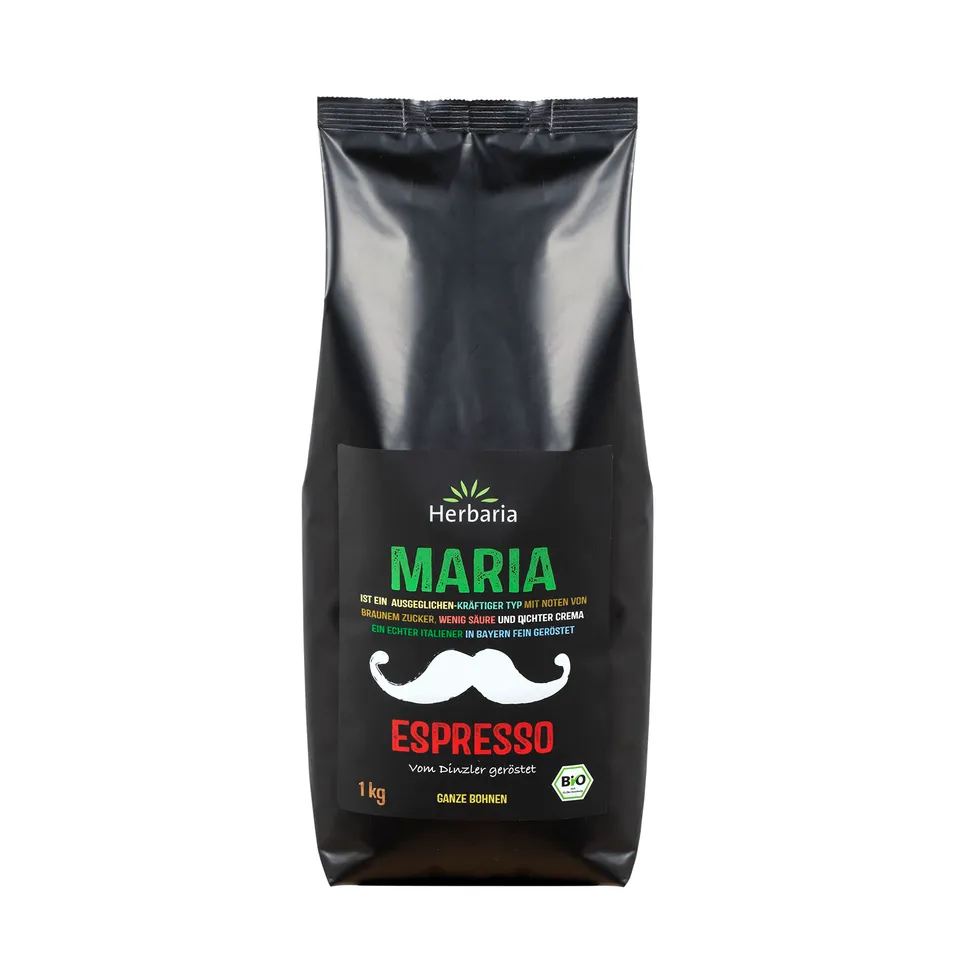 herbaria-maria-espresso-ganze-bohne-1kg-bio image 1