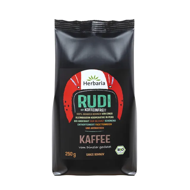 herbaria-rudi-kaffee-entkoffeiniert-bio-250-g-bohnen image 1