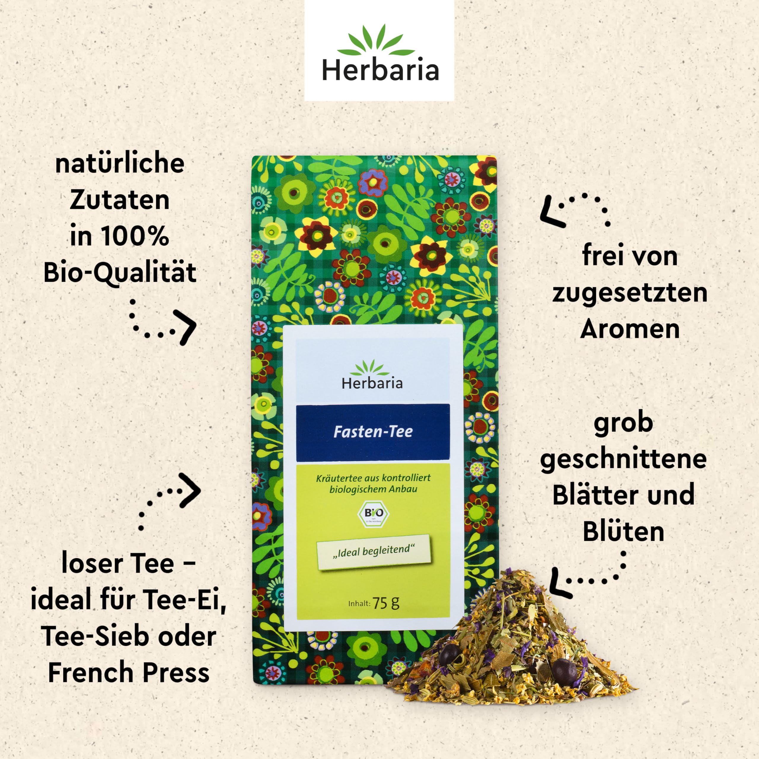 herbaria-fasten-tee-bio-kr-utertee-lose-75g-mate-holunder image 3