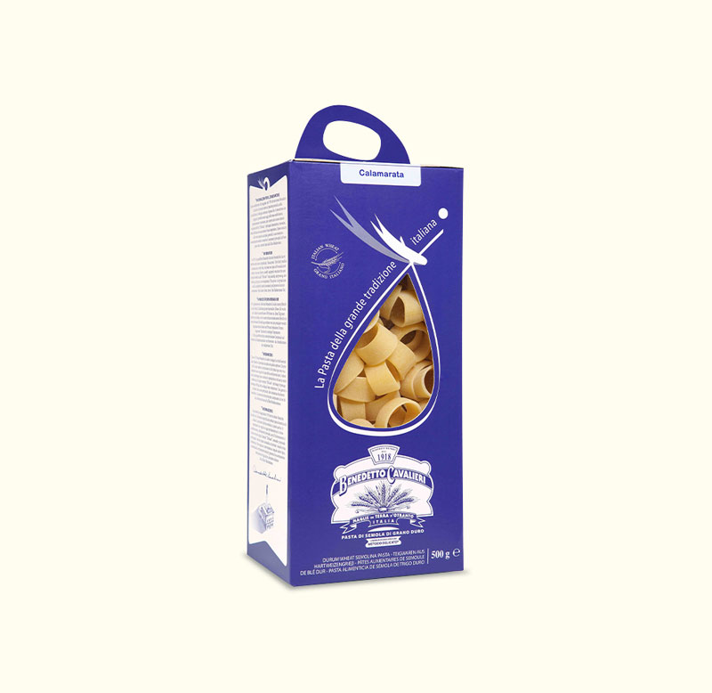 benedetto-cavalieri-calamarata-kurze-nudeln-hartweizen-fisch-500-g image 2