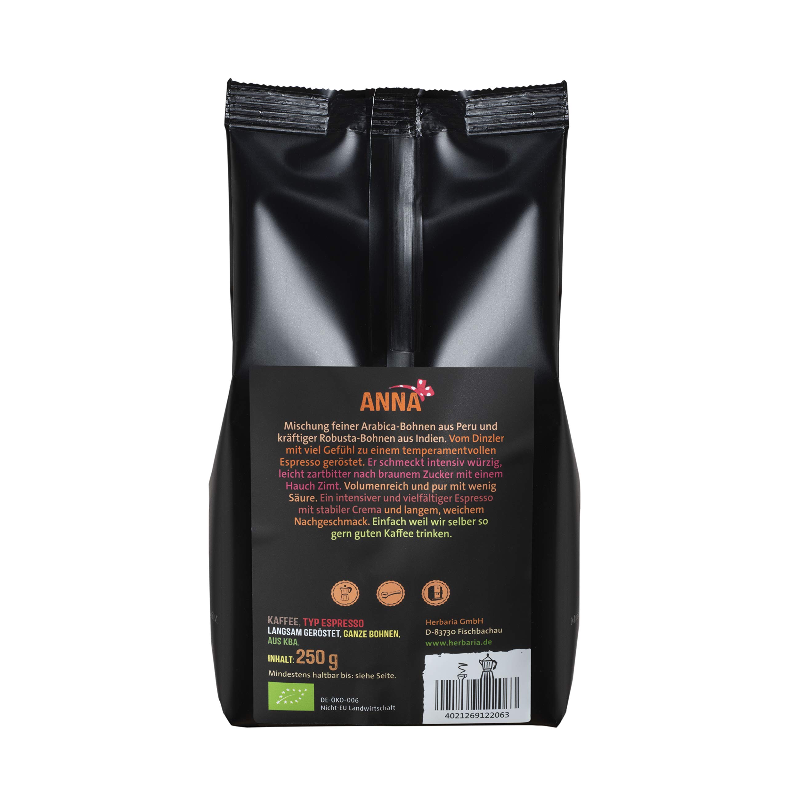 herbaria-anna-espresso-kaffee-ganze-bohnen-bio-250g-mild image 3