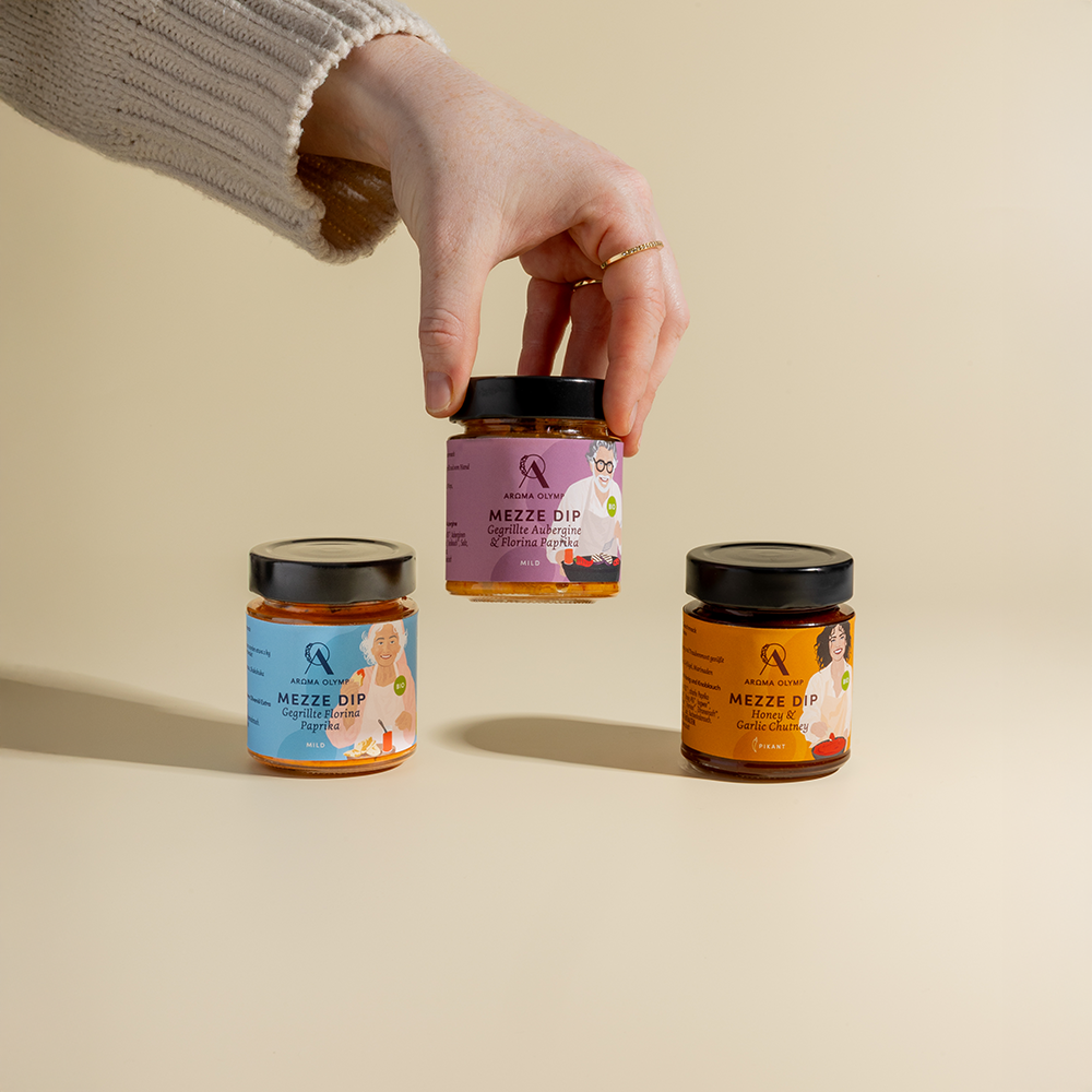 aroma-olymp-bio-mezze-dips-set-3x150-g-florina-paprika image 2