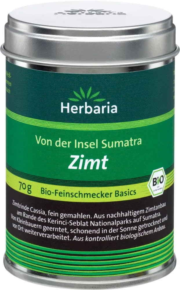 herbaria-zimt-bio-gemahlen-2x70g-doppelpack-kassia image 1