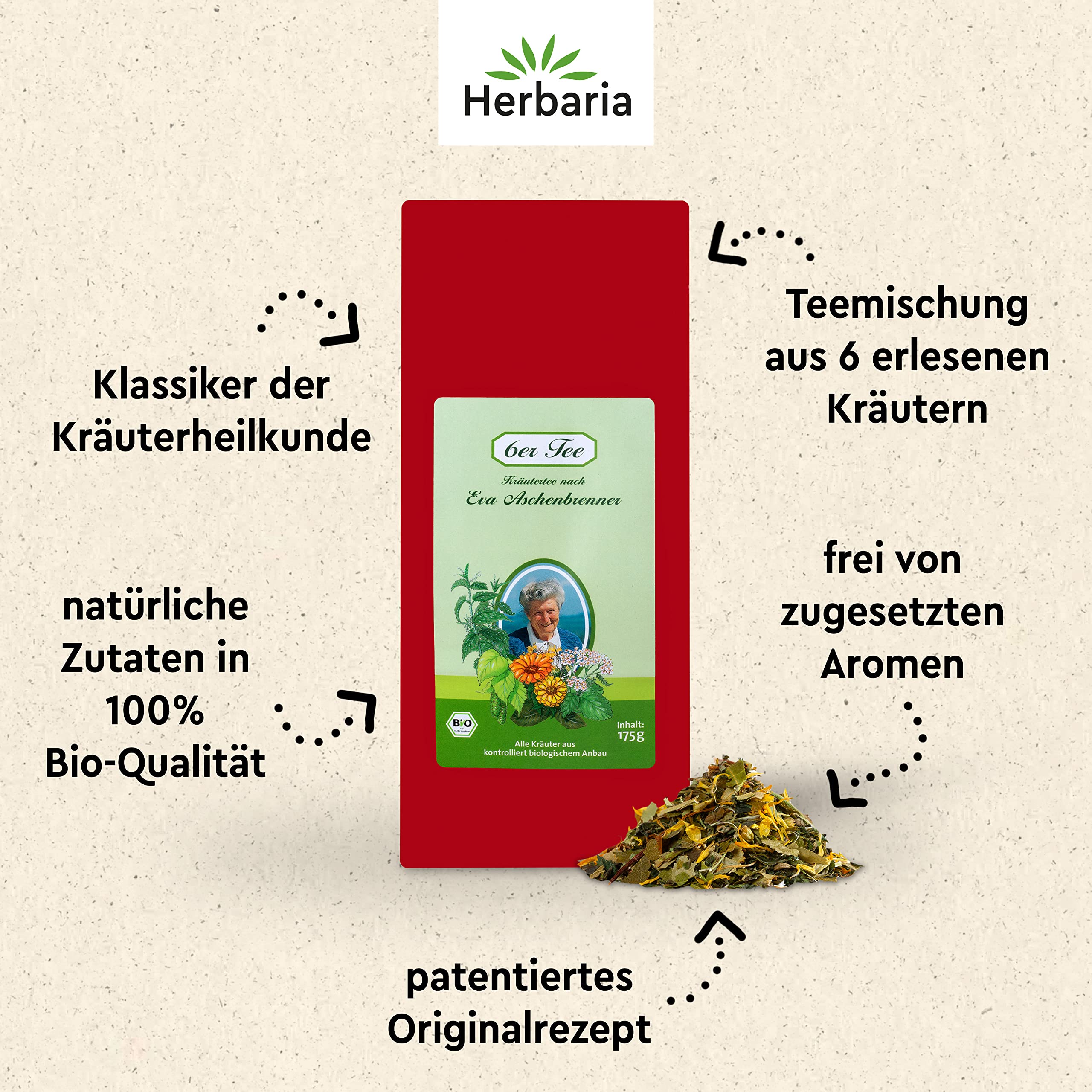 herbaria-6er-tee-kamille-bio-kr-utertee-175-g-lose image 2