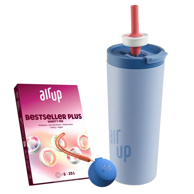 air-up-tumbler-dusty-blue-700ml-starter-set-edelstahl-mit-pods image 1