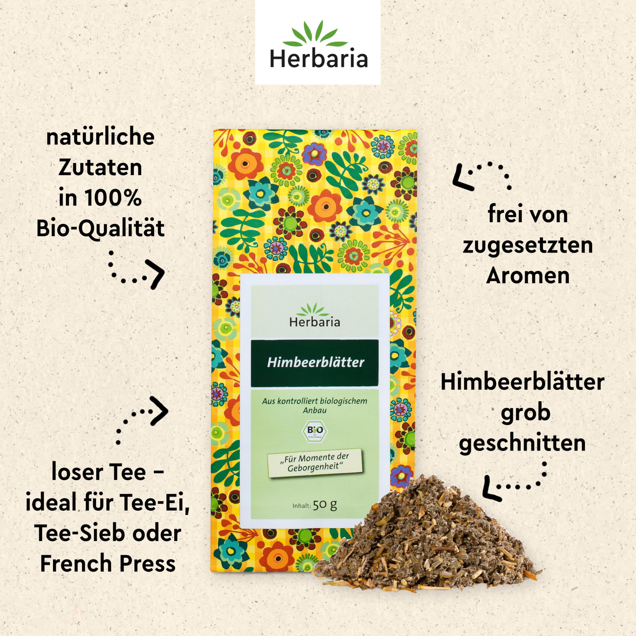 herbaria-himbeerbl-tter-bio-kr-utertee-lose-50-g image 3