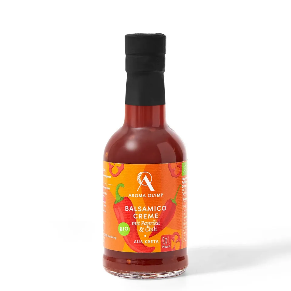 aroma-olymp-bio-balsamico-creme-paprika-chili-200-ml-pikant image 1