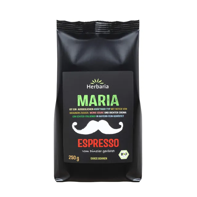 herbaria-maria-espresso-bio-ganze-bohnen-250-g image 1