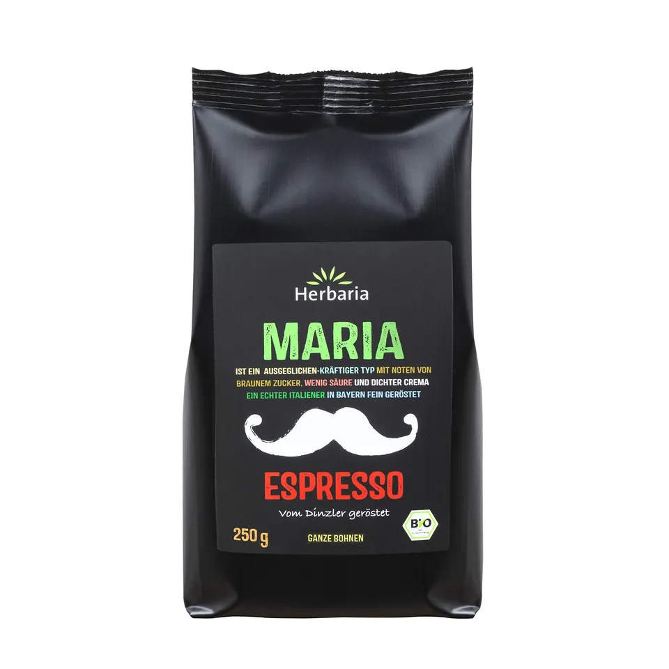 herbaria-maria-espresso-bio-ganze-bohnen-250-g image 1