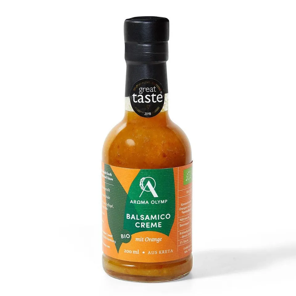 aroma-olymp-bio-balsamico-creme-orange-200-ml-glasflasche-fruchtig image 1