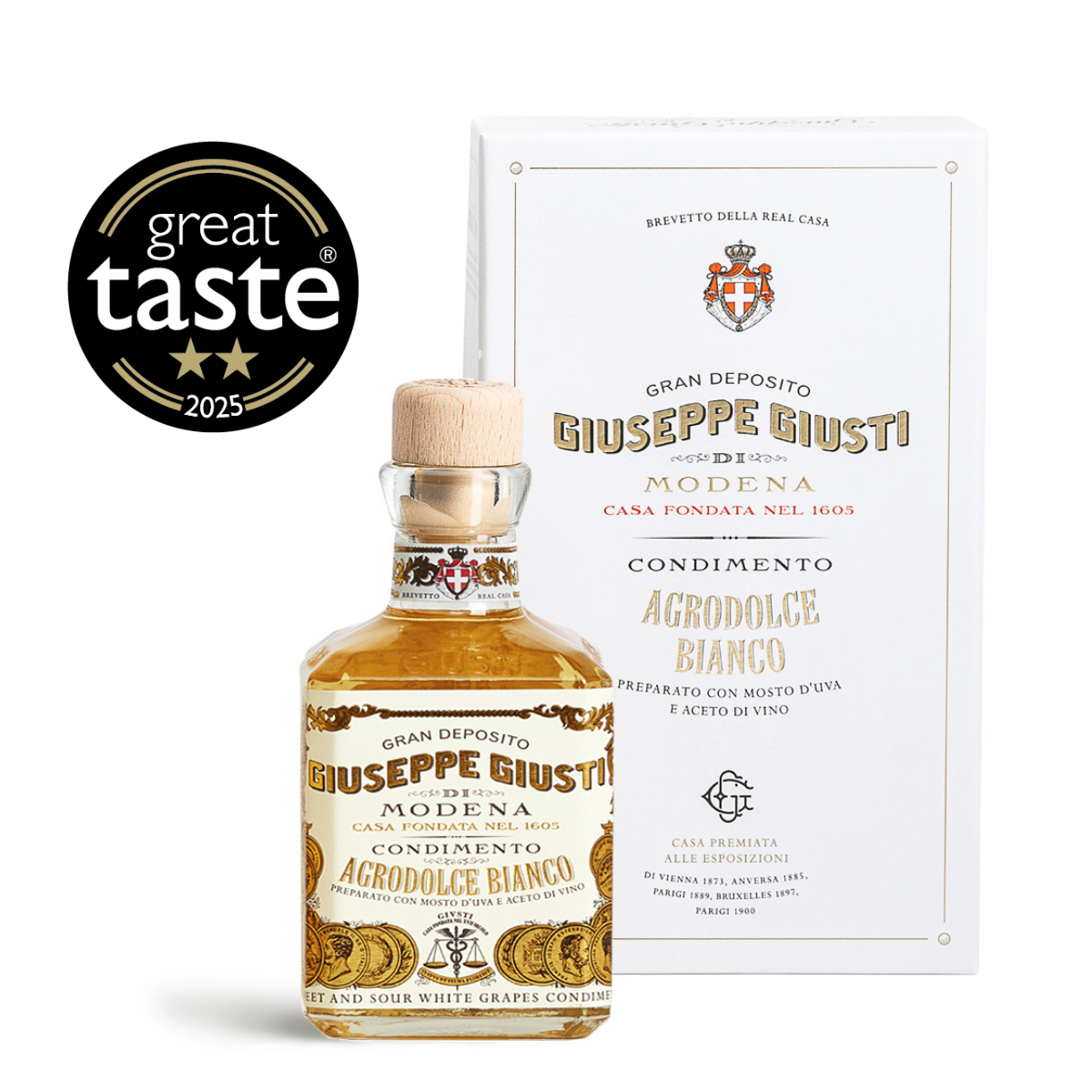 giuseppe-giusti-agrodolce-bianco-cubica-condiment-250-ml image 1