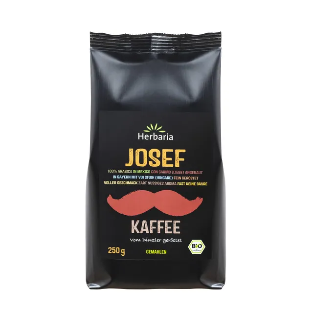 herbaria-josef-kaffee-gemahlen-bio-arabica-6x250g-nussig image 1