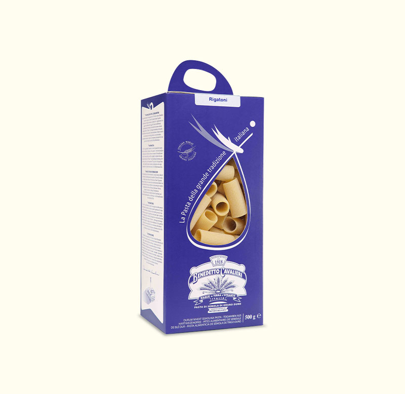 benedetto-cavalieri-rigatoni-hartweizennudeln-36-rillen-kurze-pasta image 2