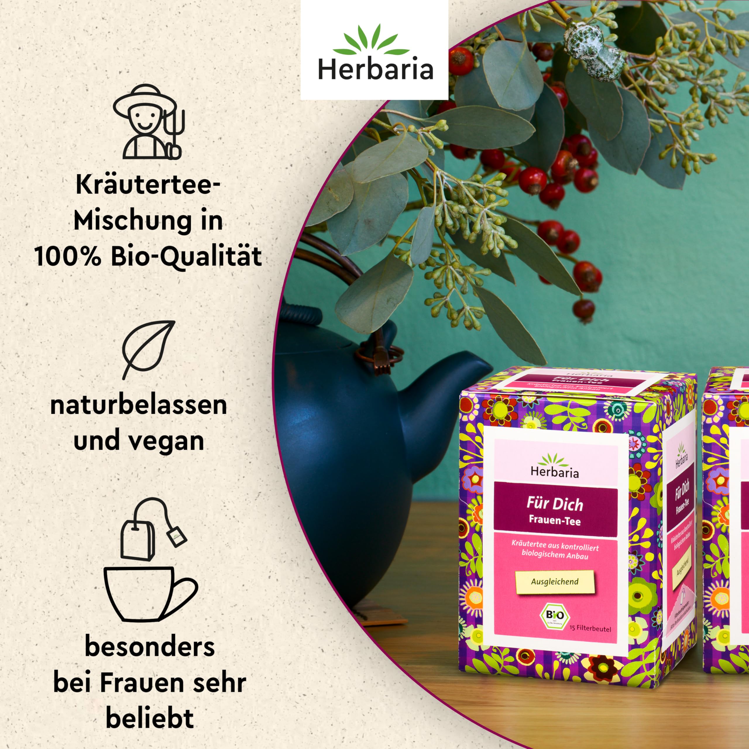 herbaria-f-r-dich-frauentee-bio-kr-utertee-15-filterbeutel image 2