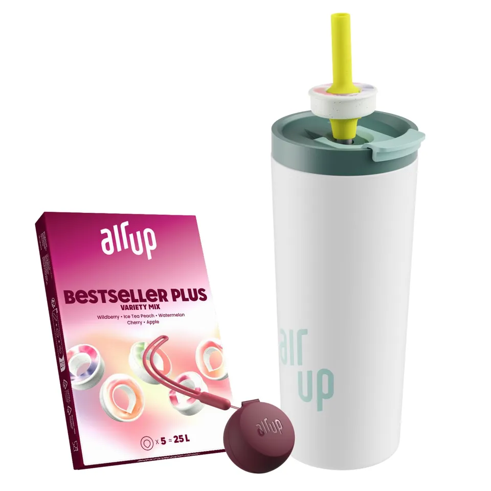 air-up-tumbler-starter-set-700ml-trinkflasche-white-spearmint image 1