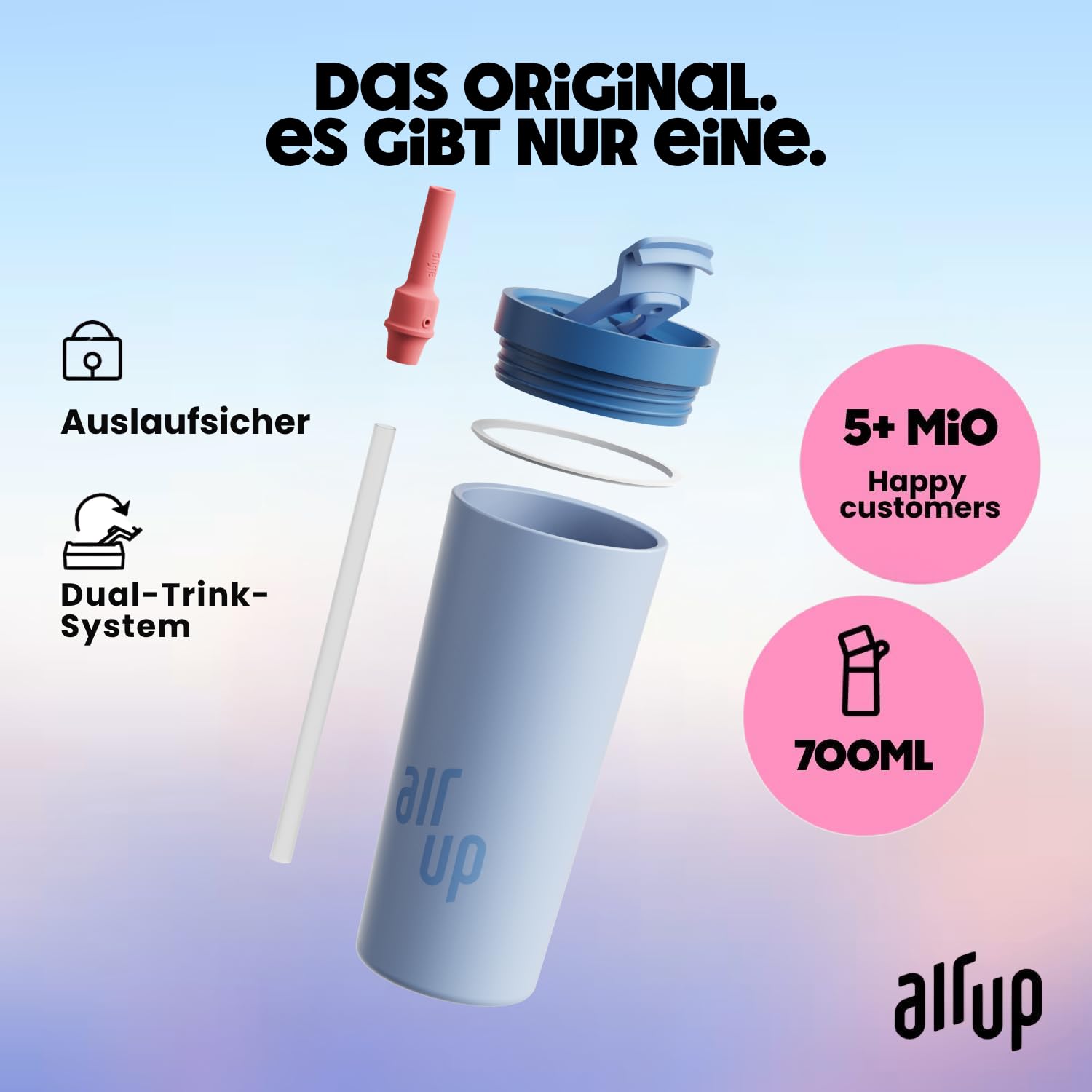air-up-tumbler-dusty-blue-700ml-starter-set-edelstahl-mit-pods image 4