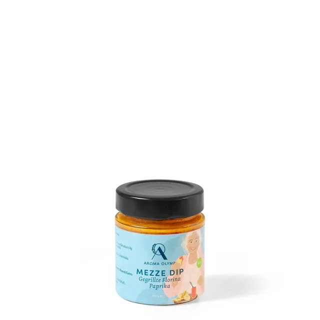 aroma-olymp-bio-mezze-dip-florina-paprika-aufstrich-150-g-vegan image 1