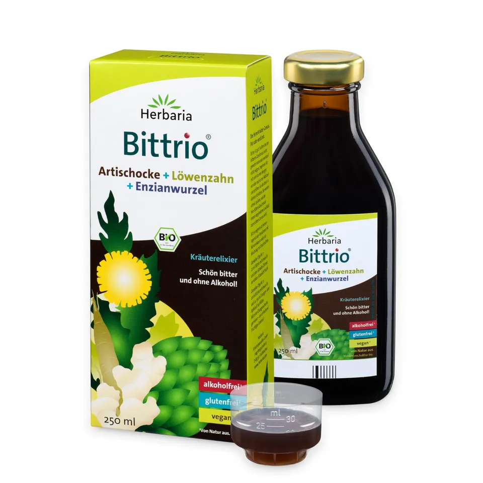 herbaria-bittrio-bio-kr-uterbitter-elixier-250-ml-alkoholfrei image 1