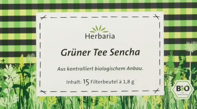 herbaria-tee-sencha-gr-ner-bio-tee-27-g-beutel image 1