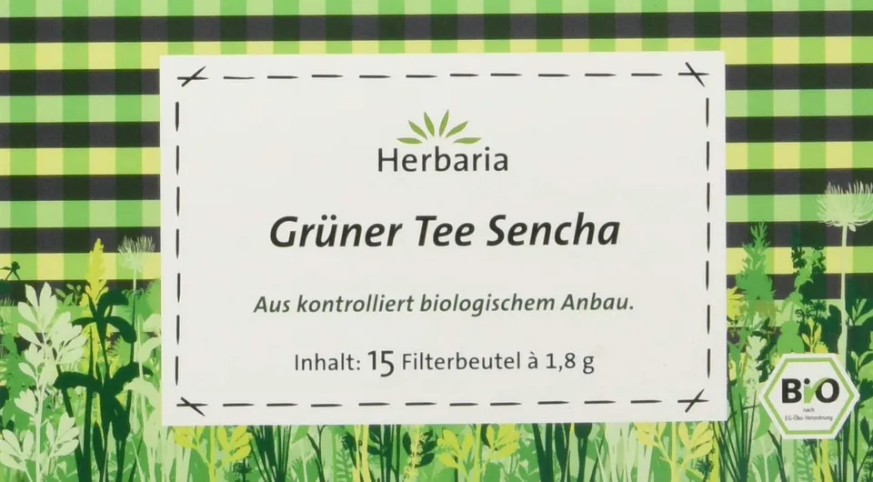 herbaria-tee-sencha-gr-ner-bio-tee-27-g-beutel image 1