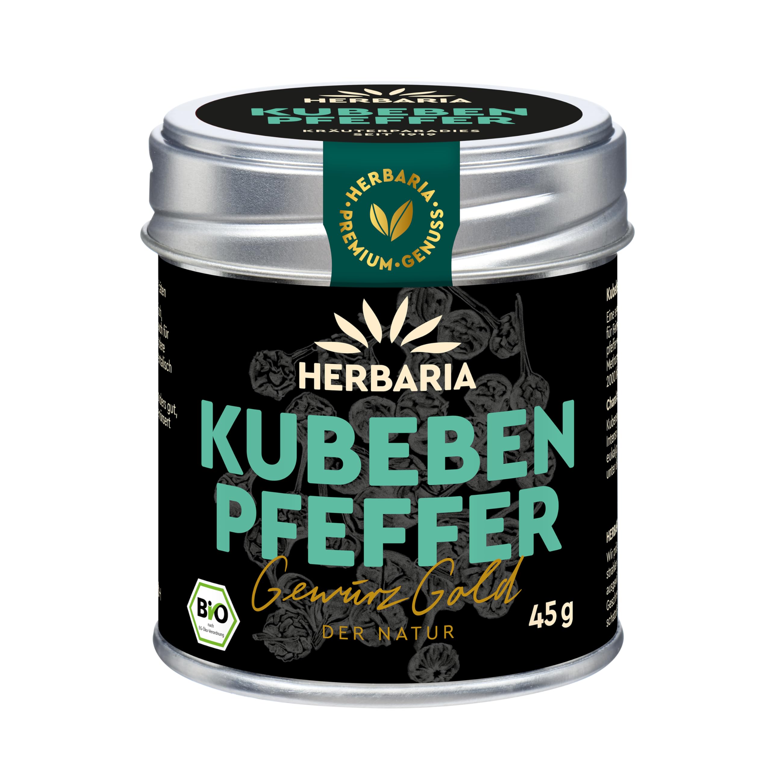 herbaria-kubebenpfeffer-bio-ganze-k-rner-dose-45-g image 1