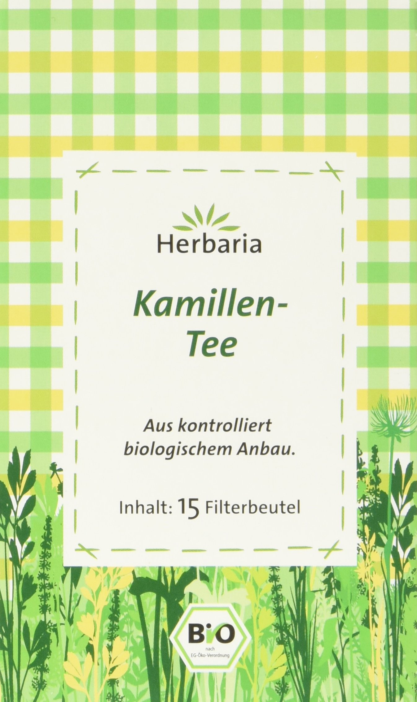 herbaria-kamillen-bio-tee-15-filterbeutel-wohlschmeckend image 1
