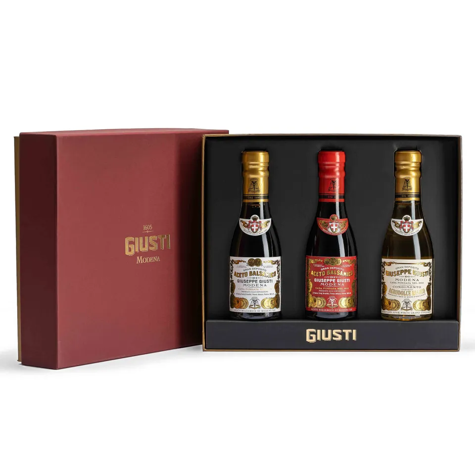 giuseppe-giusti-trio-2-3-gold-medals-white-balsamico-300ml-set image 1
