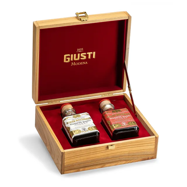 giuseppe-giusti-duetto-holzbox-balsamico-2-und-3-medaillen image 1