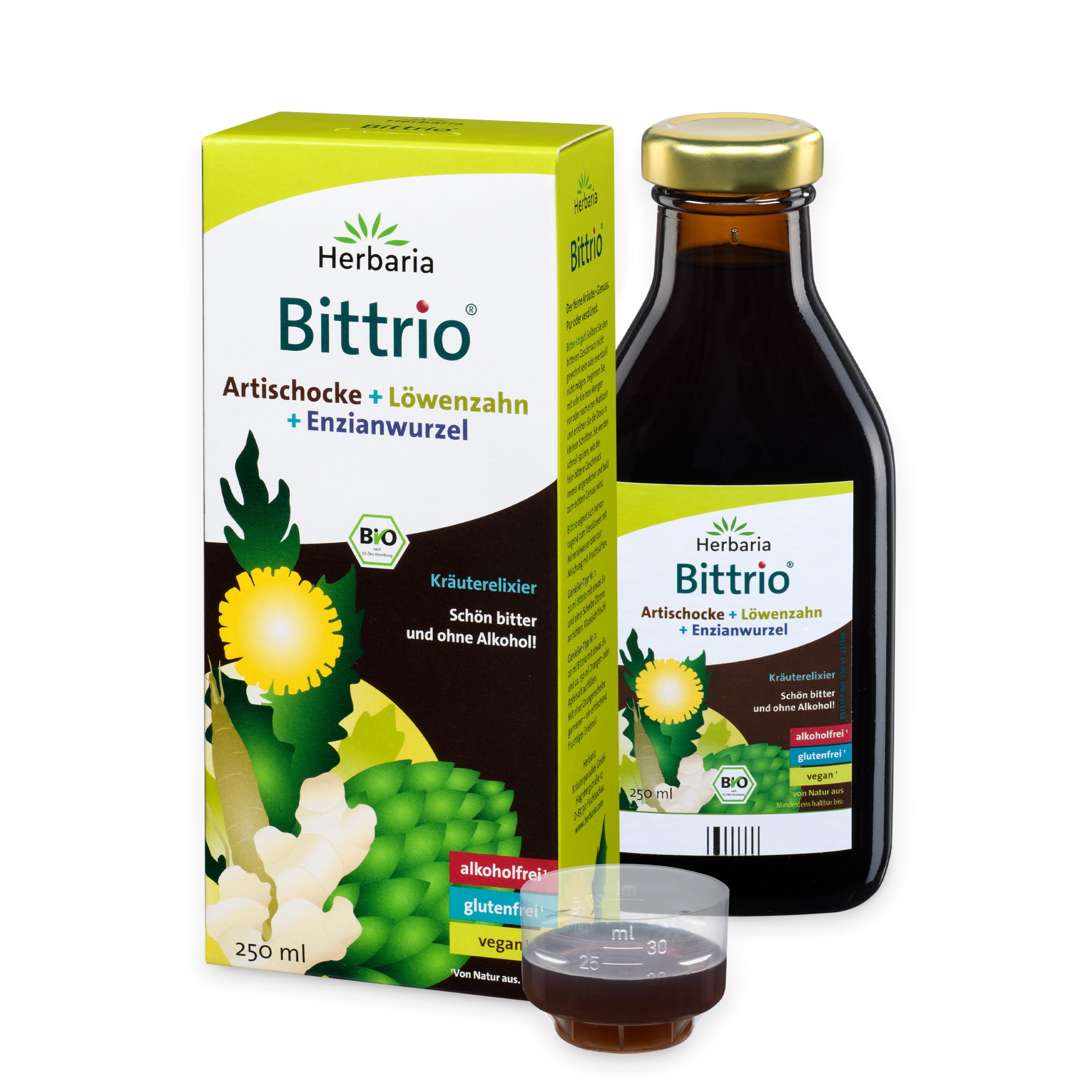 herbaria-bittrio-bio-kr-uterbitter-elixier-250-ml-alkoholfrei image 1