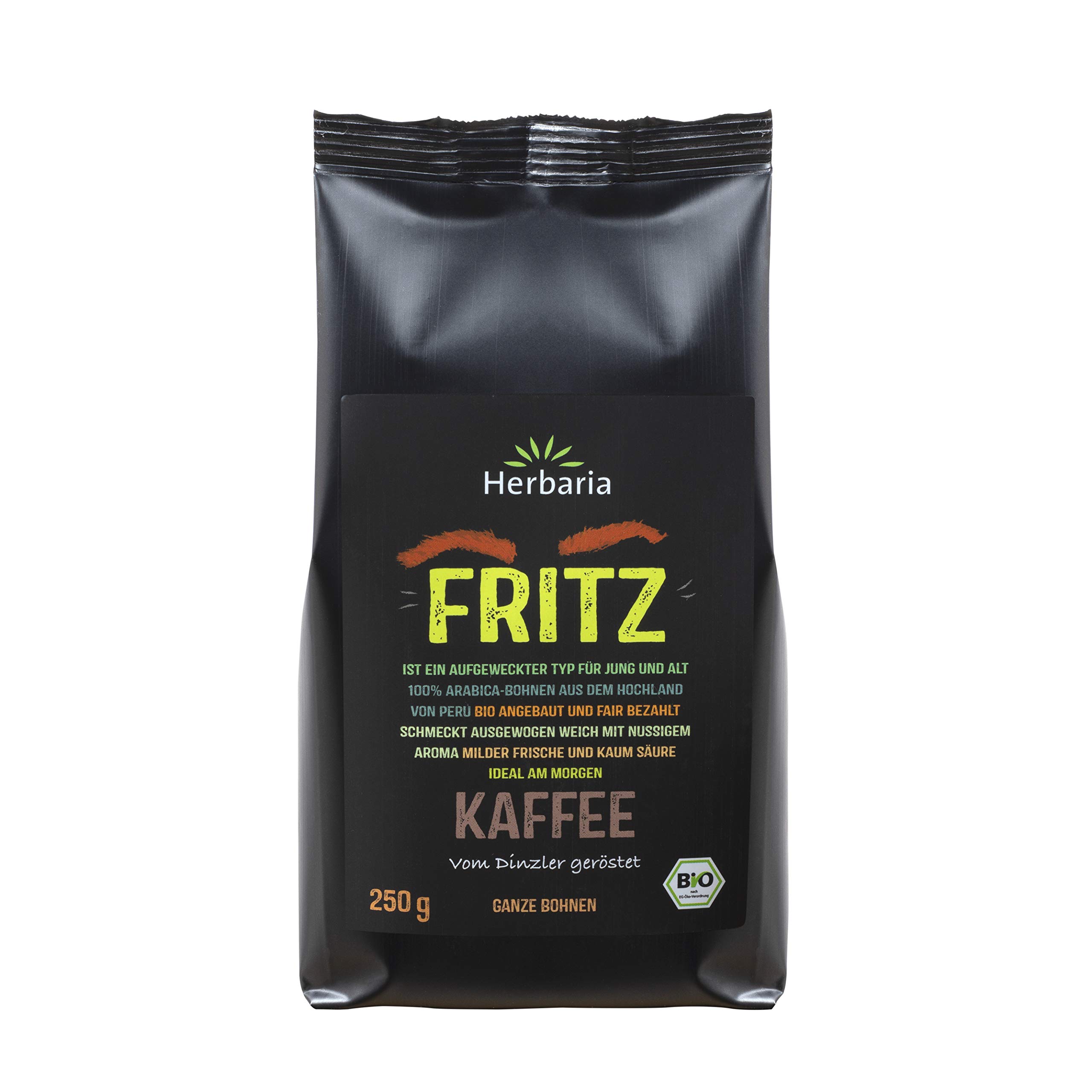 herbaria-fritz-kaffee-ganze-bohnen-250g-bio-s-urearm image 1