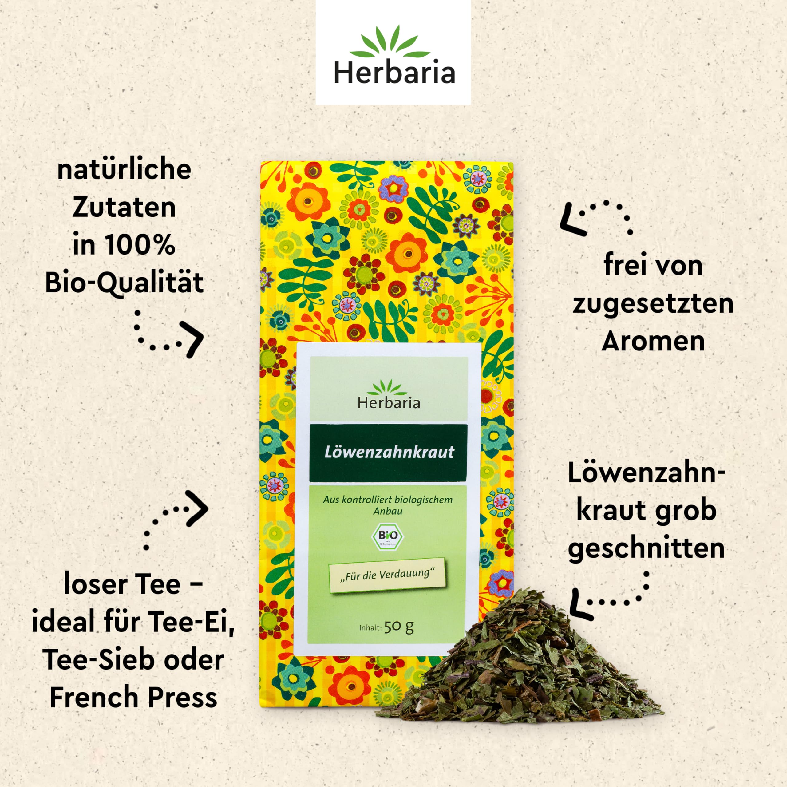 herbaria-l-wenzahnkraut-tee-bio-50-g-lose image 3