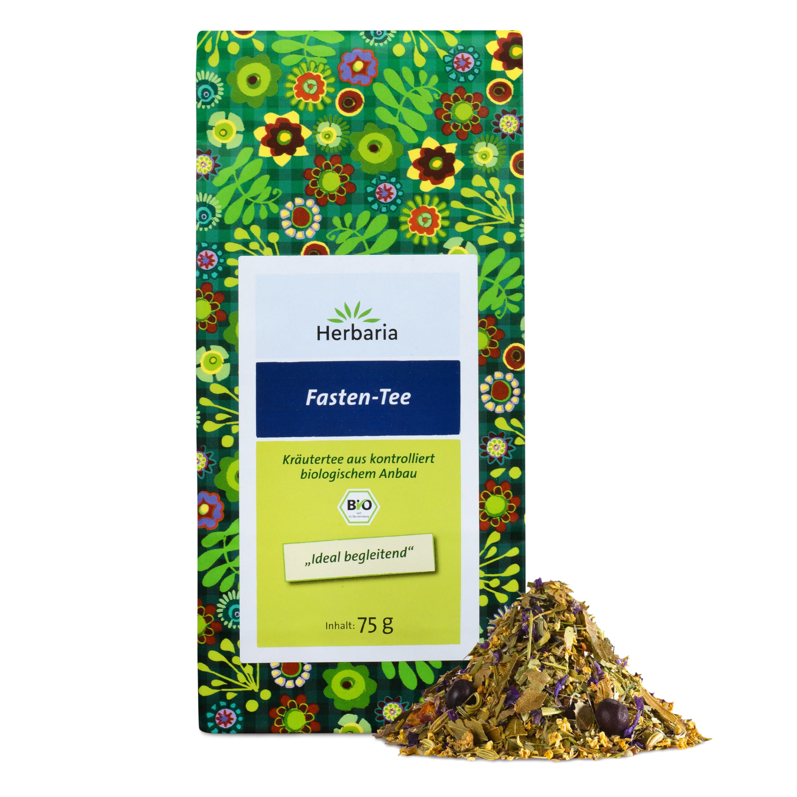 herbaria-fasten-tee-bio-kr-utertee-lose-75g-mate-holunder image 1