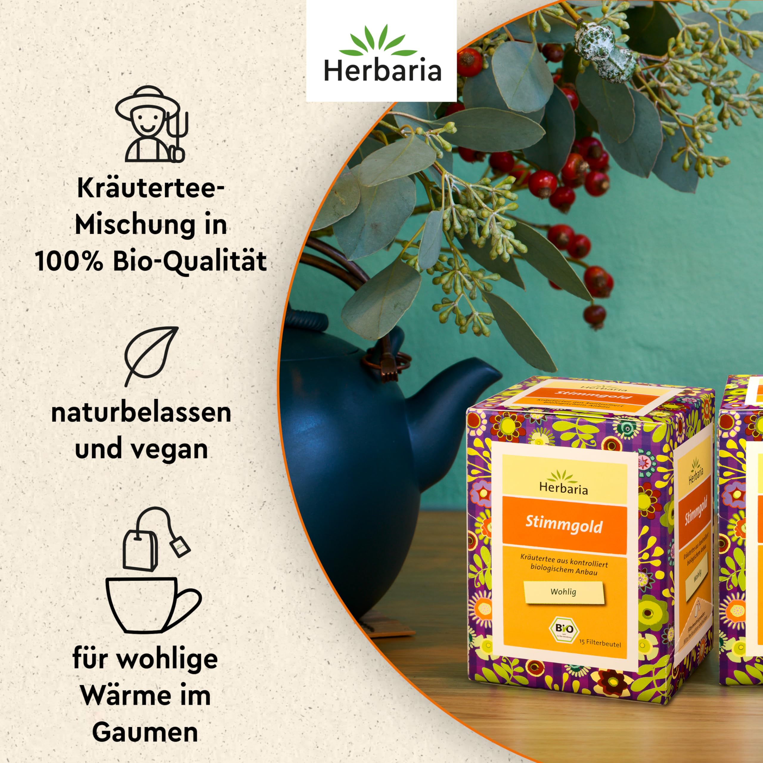 herbaria-stimmgold-bio-kr-utertee-filterbeutel-24-g image 2